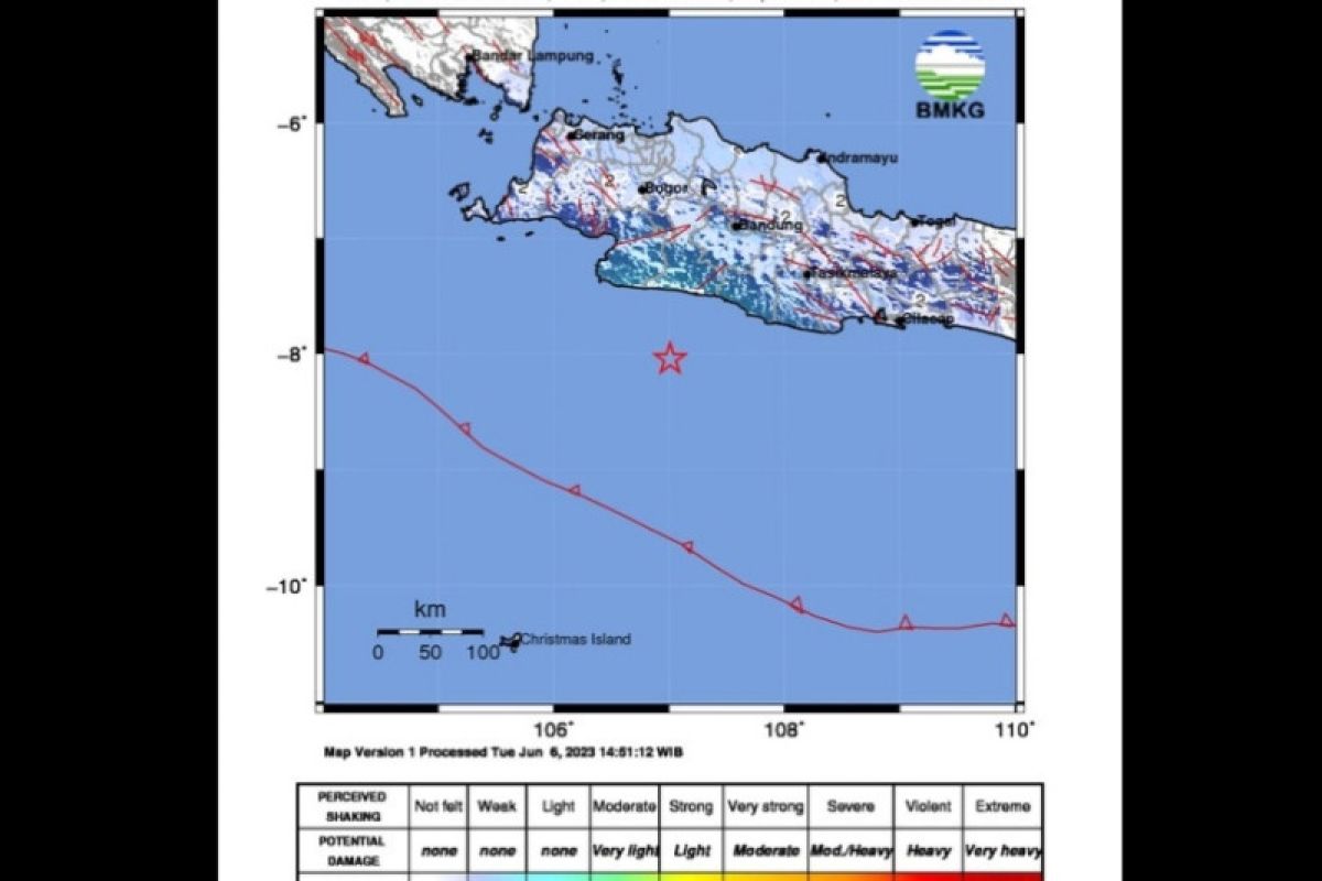 Aktivitas Lempeng Indo-Australia picu gempa M5,1 Pantai Selatan Jabar