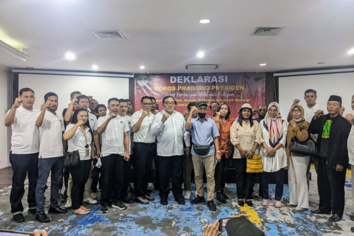 Relawan "Poros Prabowo Presiden": Kita harus menangkan Prabowo Subianto