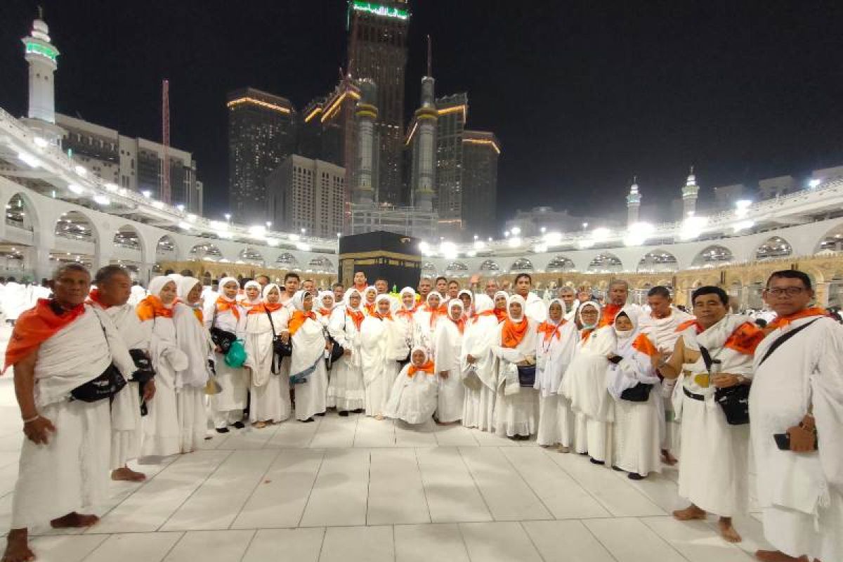 Enam kelompok terbang calon haji Riau sudah di berada Mekkah