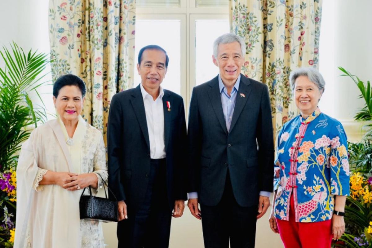 Presiden dan Ibu Negara hadiri jamuan santap siang PM Singapura