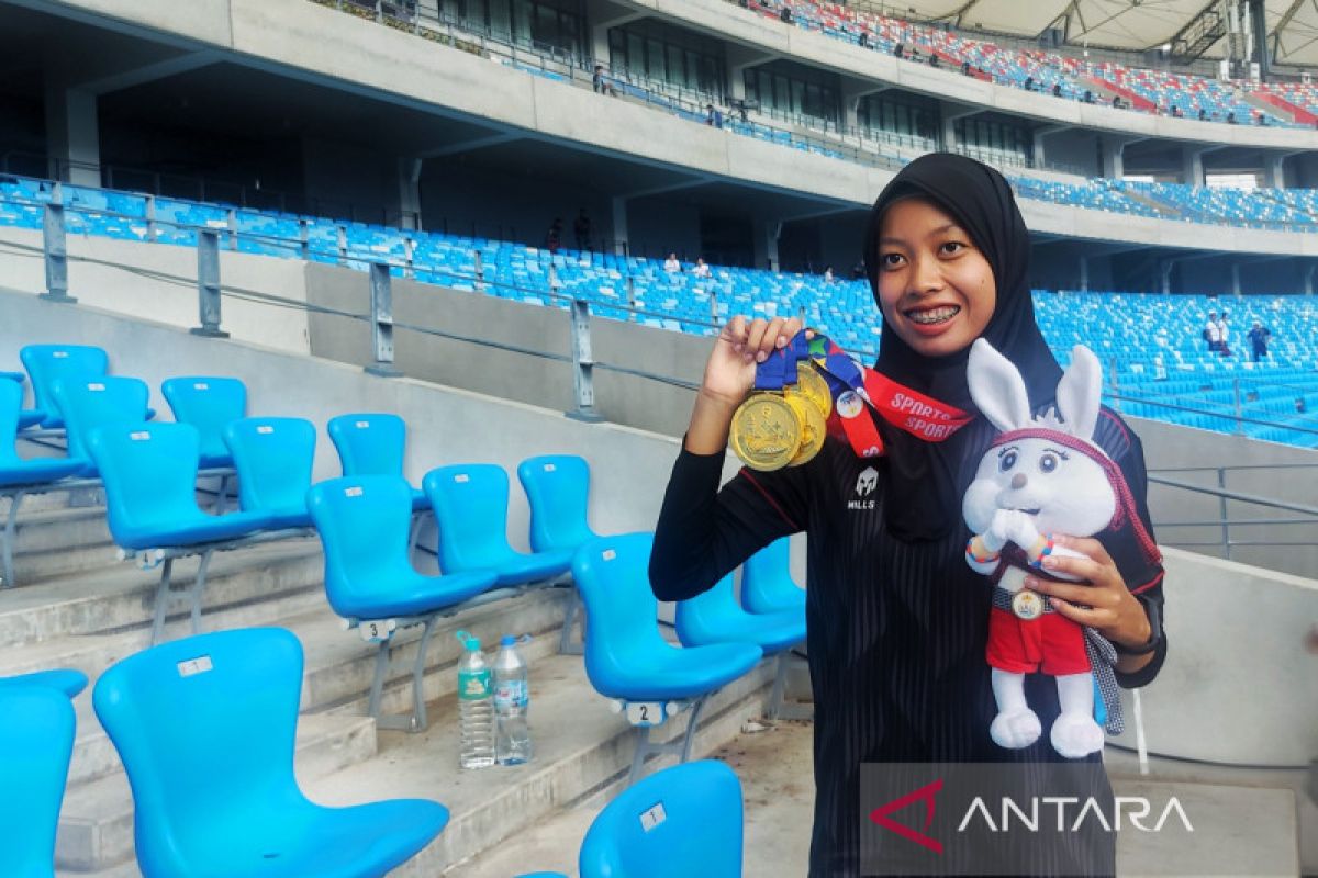 Borong tiga emas para-atletik, Evi menyebut prosesnya tidak mudah