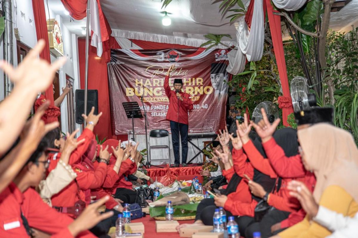 PDIP Surabaya: Pertemuan tiga tokoh bangsa digerakkan visi kerakyatan