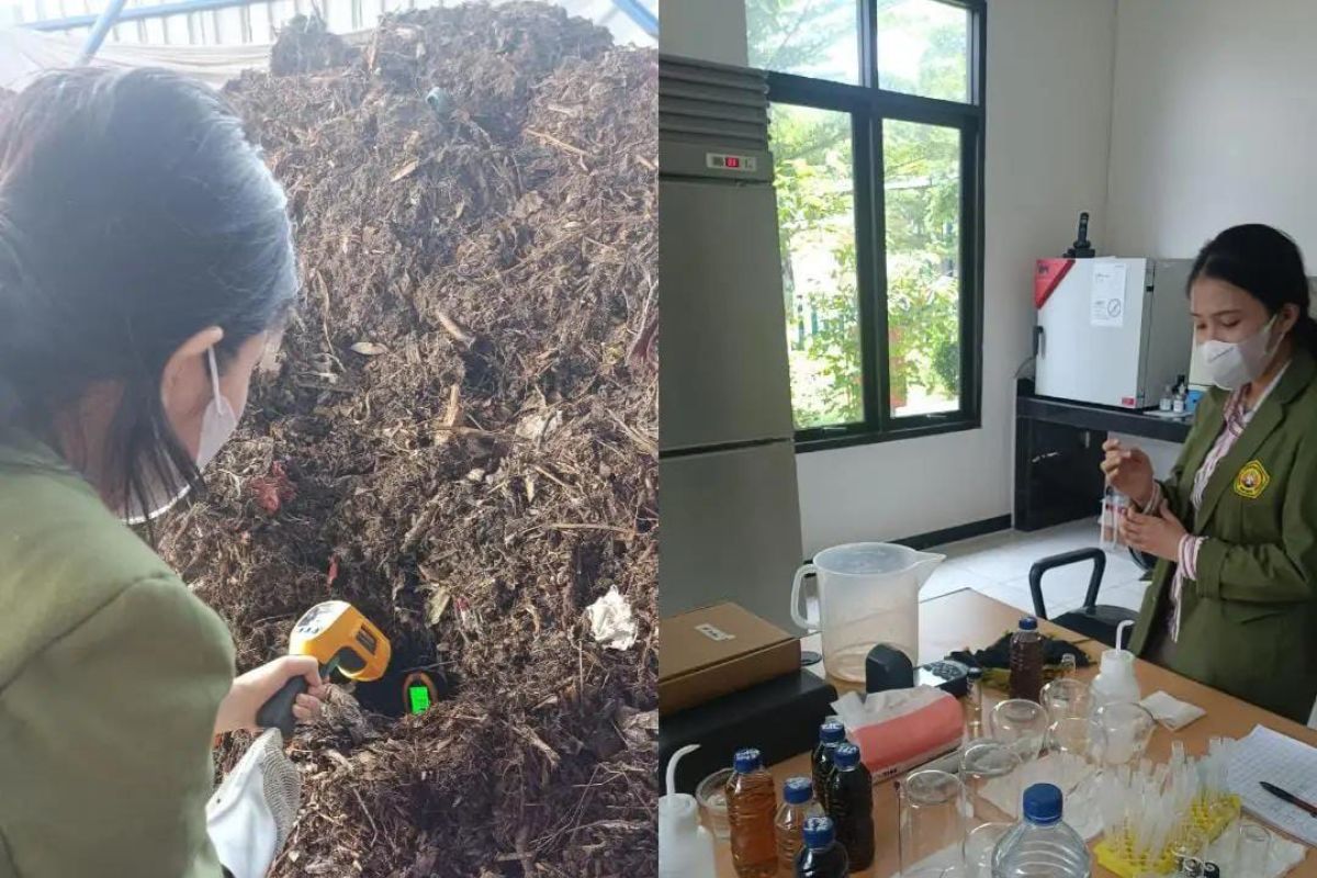 Mahasiswa UPN Veteran analisis pengolahan limbah di TPA Sidoarjo