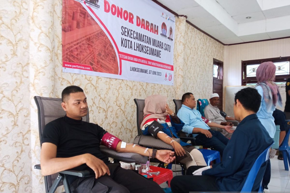 Gandeng PMI gelar donor darah, PHE NSO kumpulkan 112 kantong