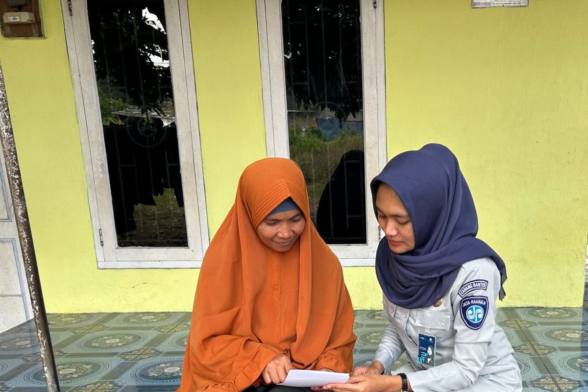 Petugas Jasa Raharja Lakukan Survey Ahli Waris di Unyur, Kota Serang