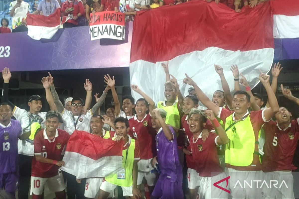 Libas Myanmar 5-1, tim Indonesia melaju ke final sepak bola CP