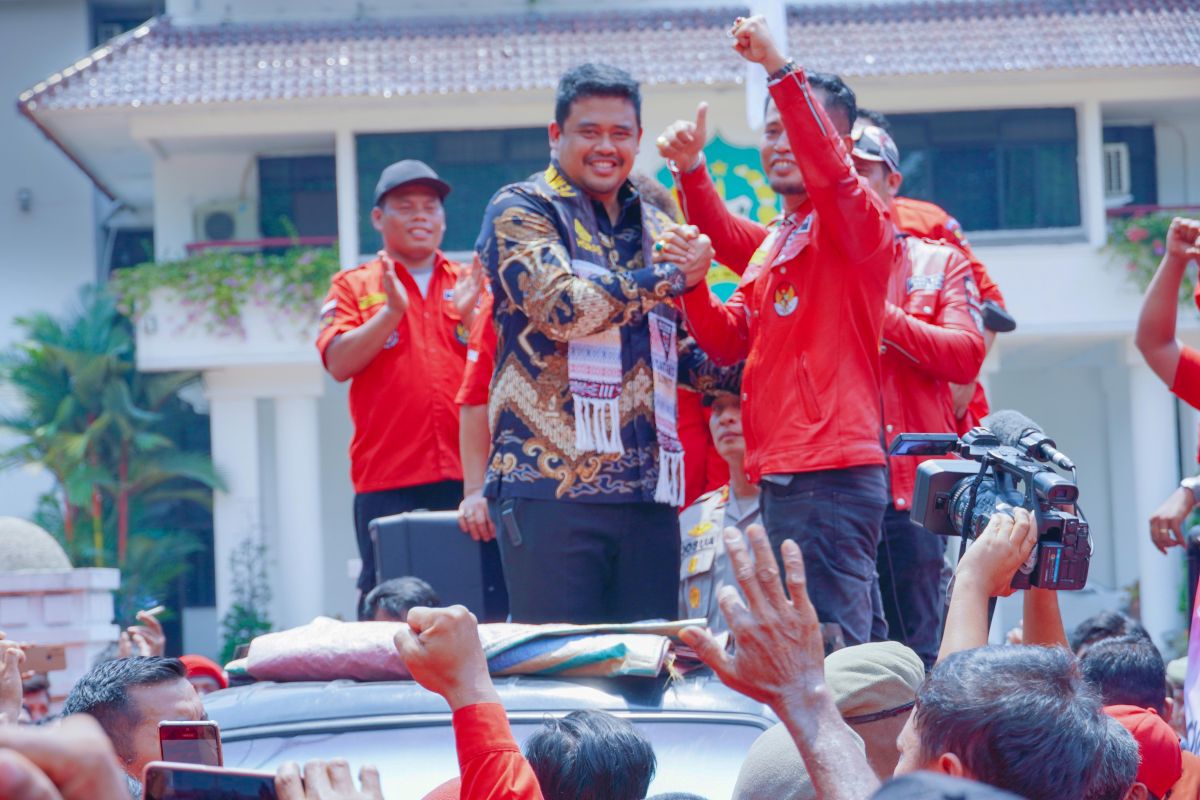 Temui massa PBB, Bobby Nasution didaulat jadi 