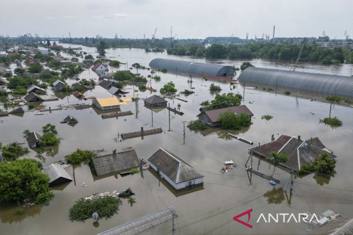 Bendungan hancur, Ukraina khawatir kehilangan jutaan ton hasil panen