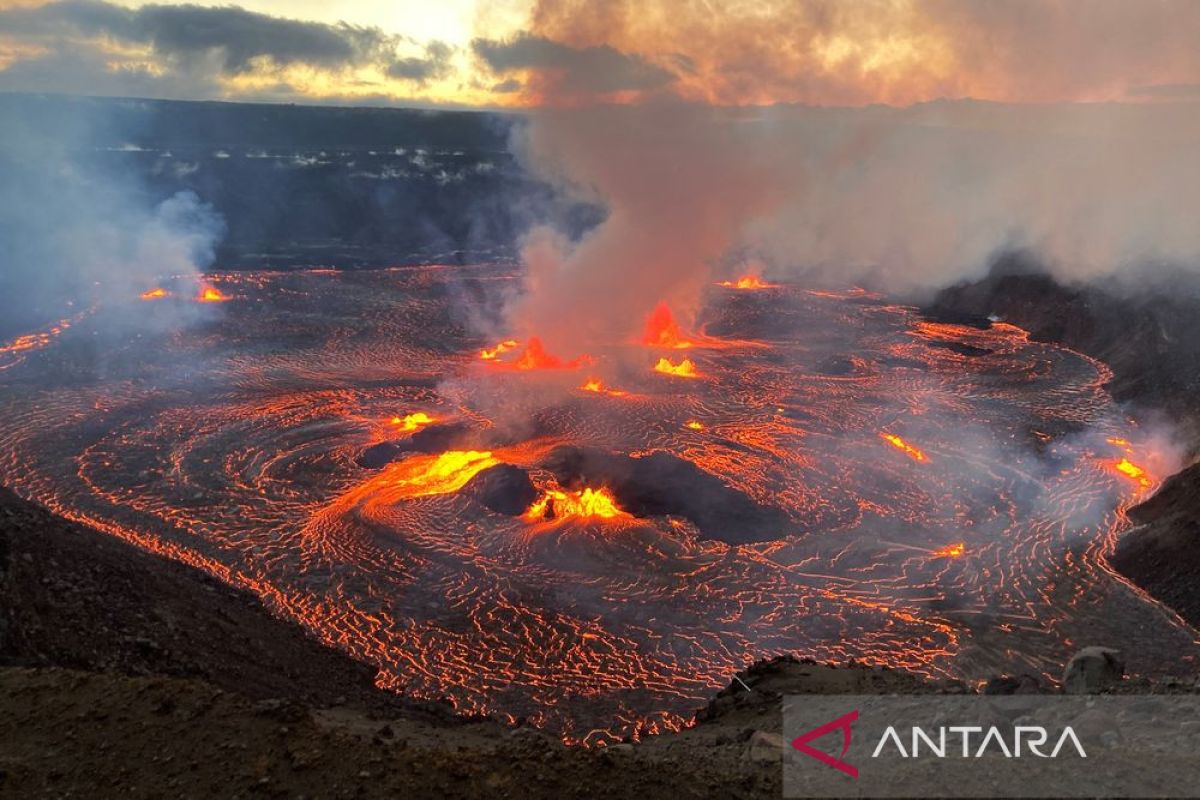 Gunung Kilauea di Hawaii meletus untuk ketiga kalinya dalam setahun
