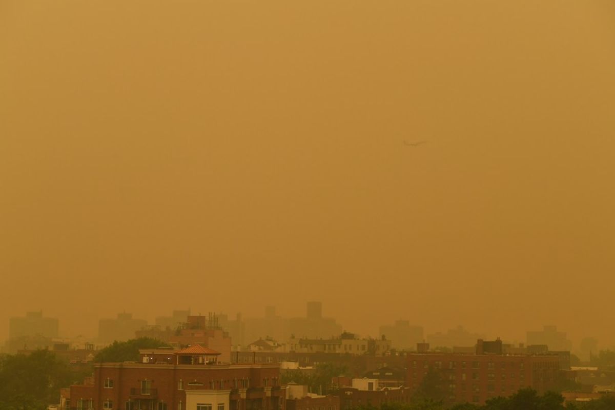 New York pantau kualitas udara akibat kebakaran hutan di Kanada
