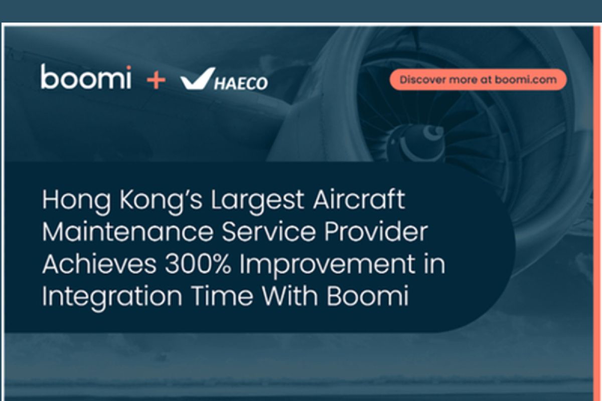 Hong Kong’s Largest Aircraft Maintenance Service Provider Achieves 300% Improvement in Integration Time With Boomi