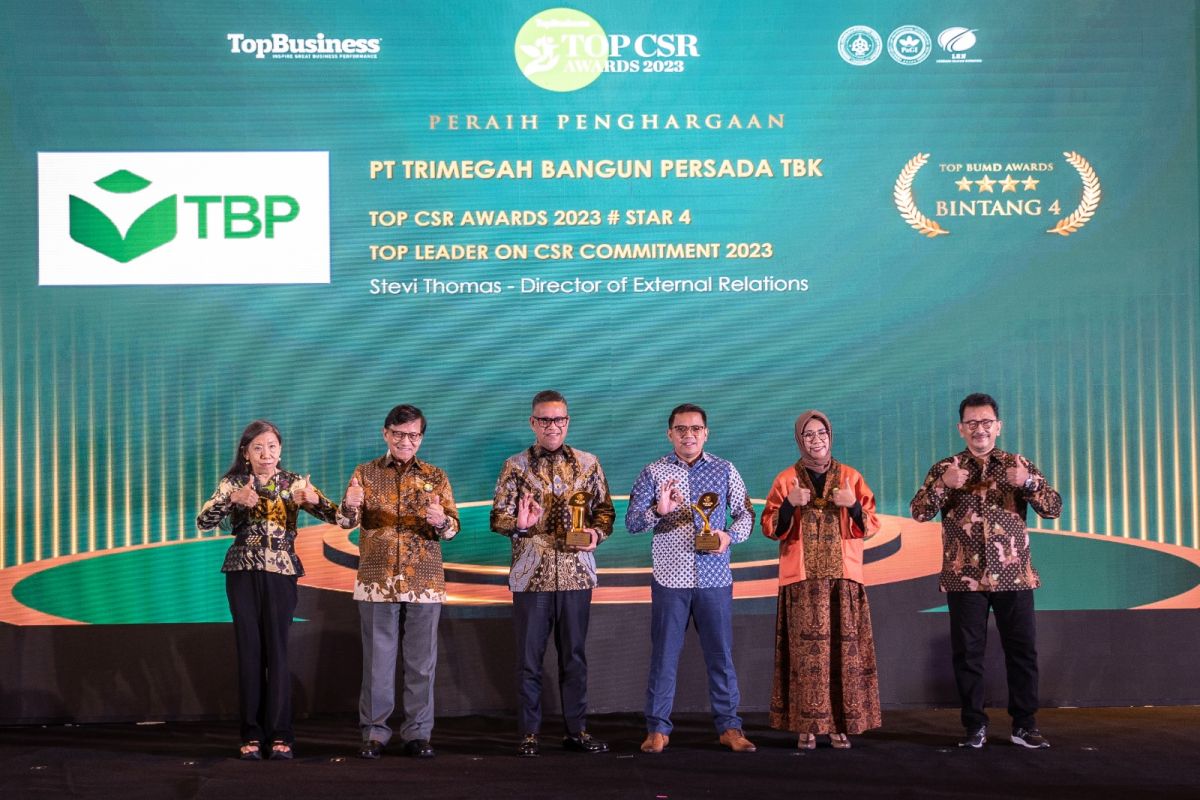 PT TBP raih dua penghargaan dalam ajang  Top CSR