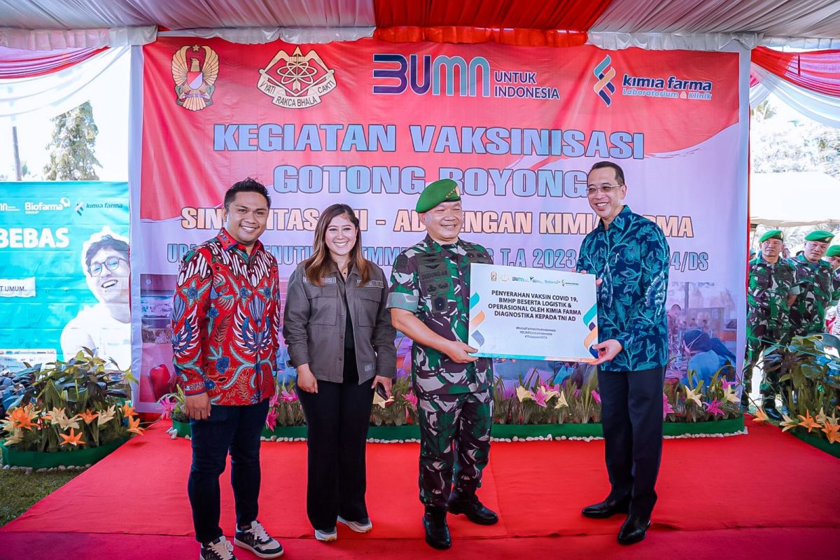 Percepatan  vaksinasi COVID-19 , Farma Laboratorium & Klinik jalin kerja sama dengan TNI AD