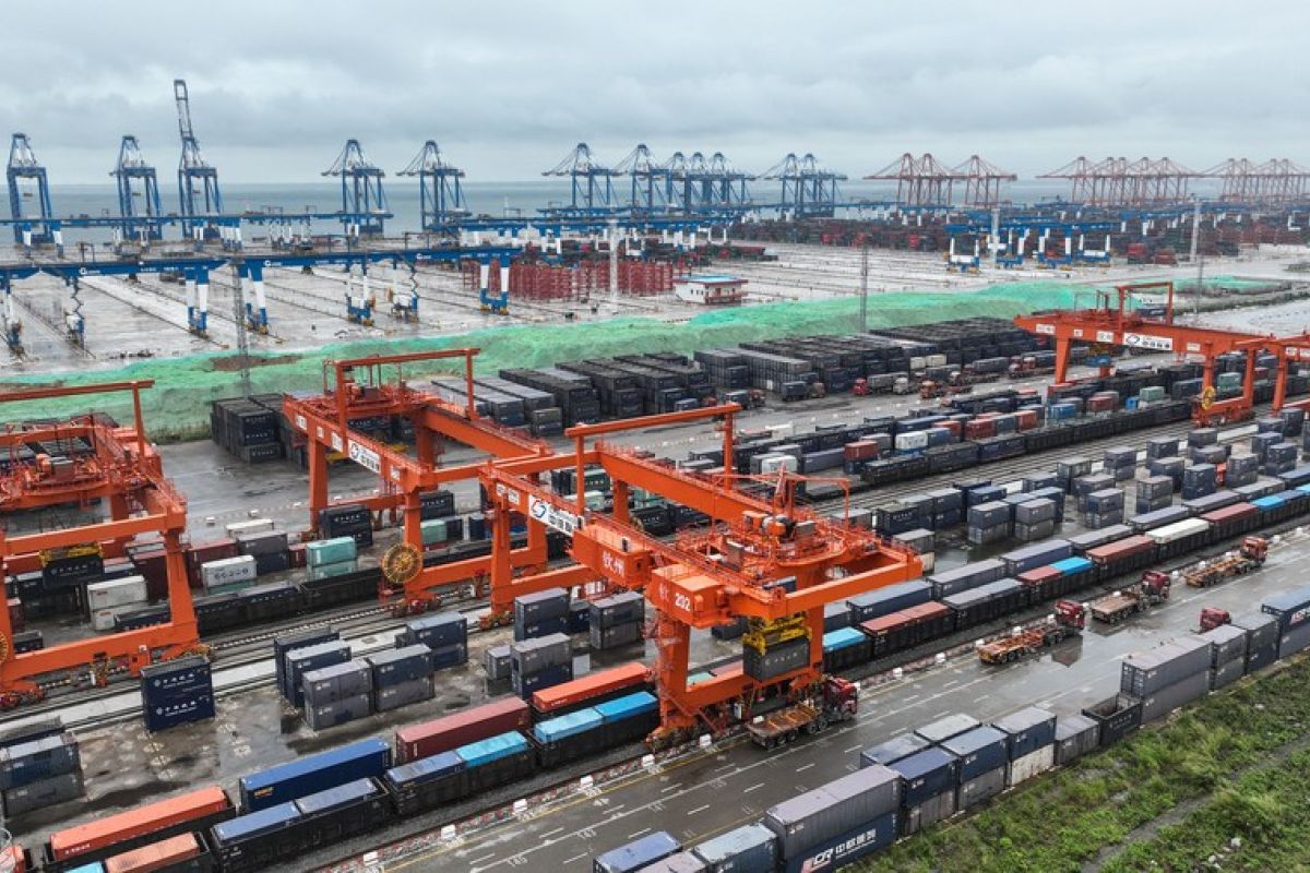 Indeks pengiriman peti kemas ekspor China naik pada Mei 2023