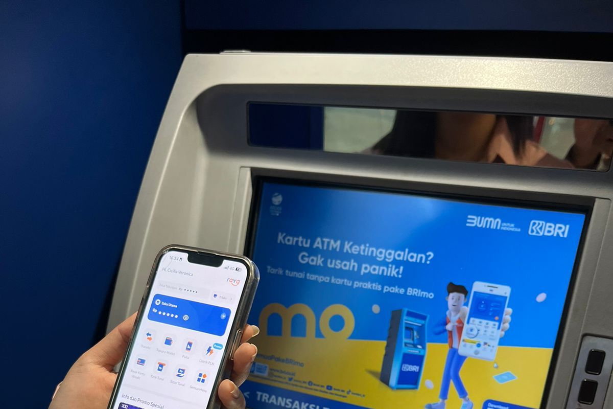 Nasabah Bank Raya kini bisa tarik tunai tanpa kartu di ATM BRI