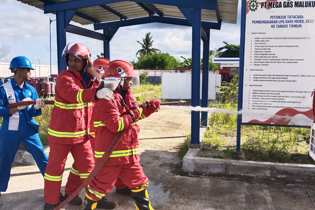 Pertamina gelar simulasi penanggulangan keadaan darurat di SPBE  Ambon