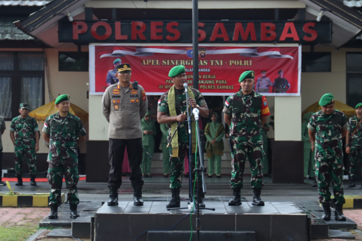 Pangdam XII/Tpr minta TNI-Polri tingkatkan kerjasama amankan perbatasan