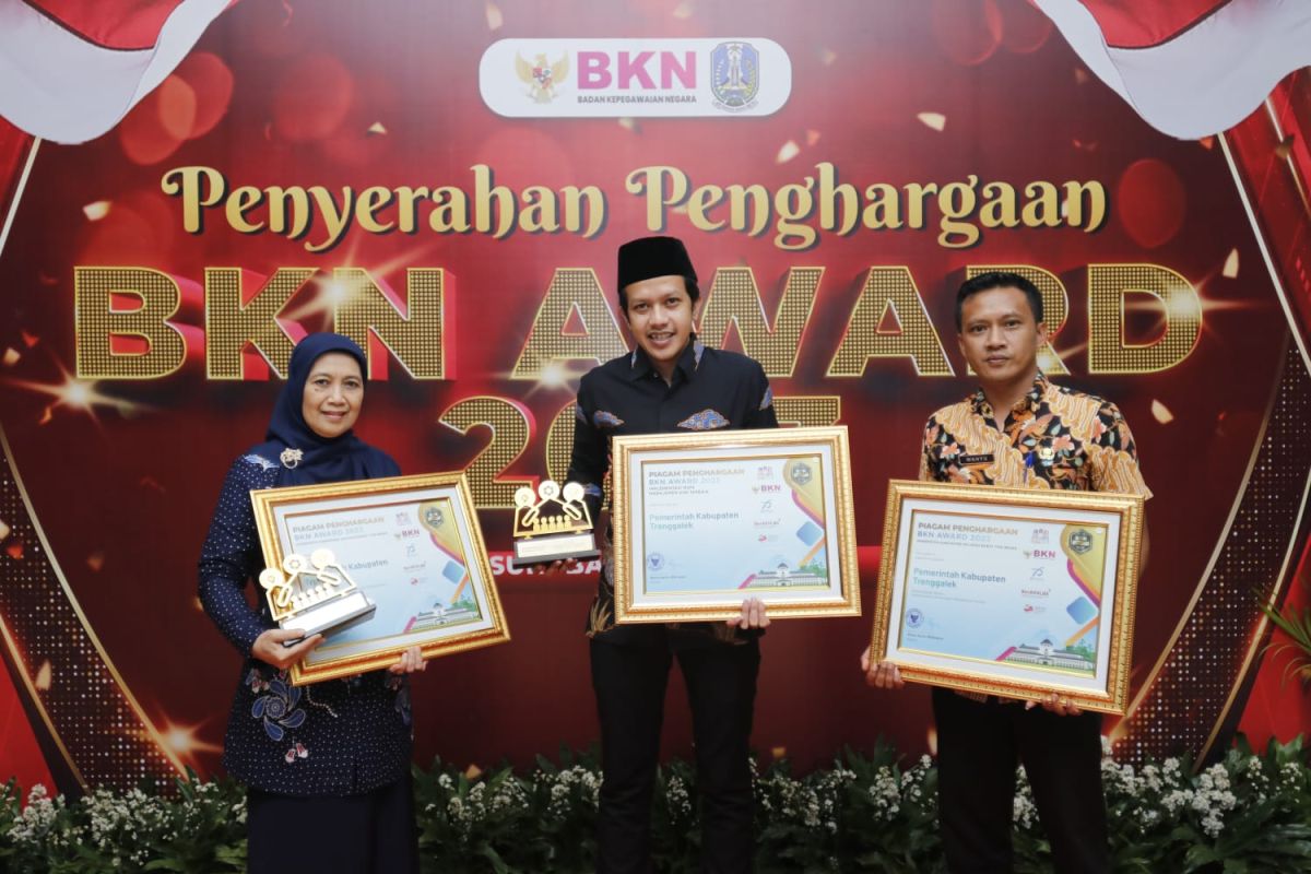 Pemkab Trenggalek raih tiga penghargaan BKN Award 2023
