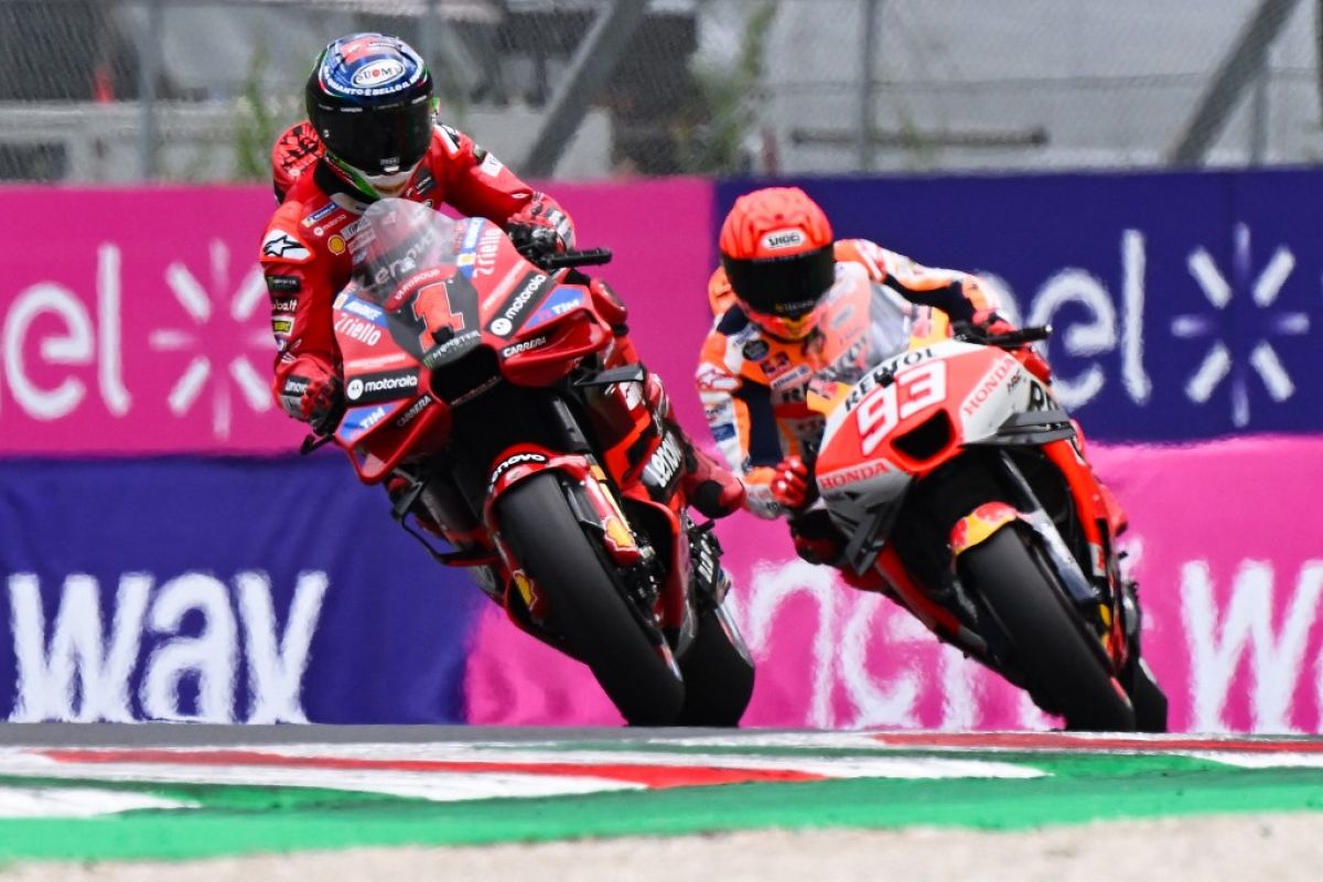 Marquez mengaku kecewa tak bisa finis di MotoGP Italia
