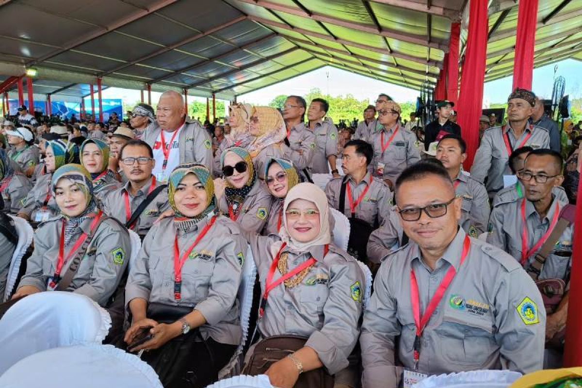 Kontingen KTNA Ciamis pada Penas Tani 2023 di Padang