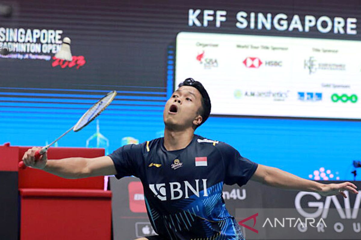 Ginting ke final Singapore Open usai Kunlavut cedera