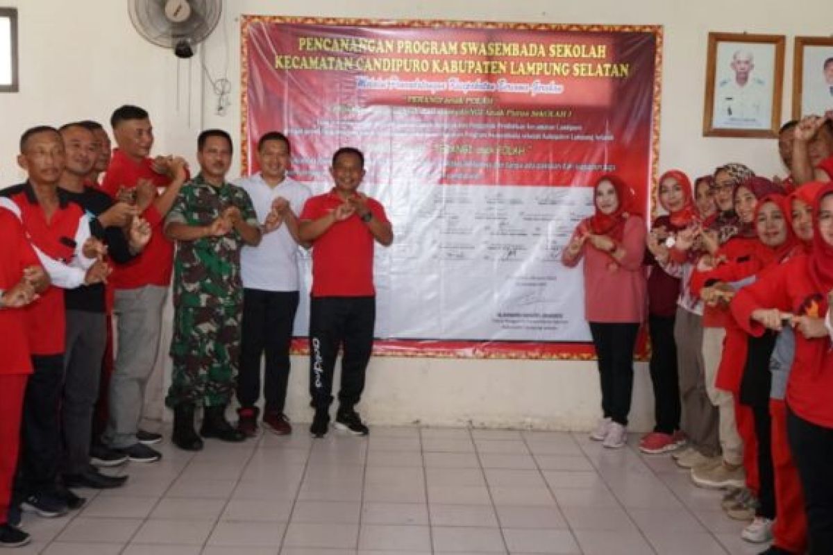 Ketua TP PKK Lampung Selatan hadiri pencanangan program Swasembada Sekolah di Candipuro