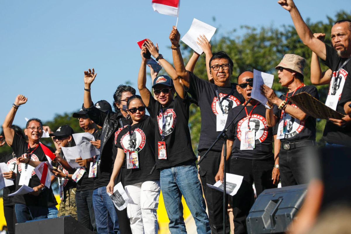 Seniman Indonesia deklarasikan dukungan Capres Ganjar Pranowo
