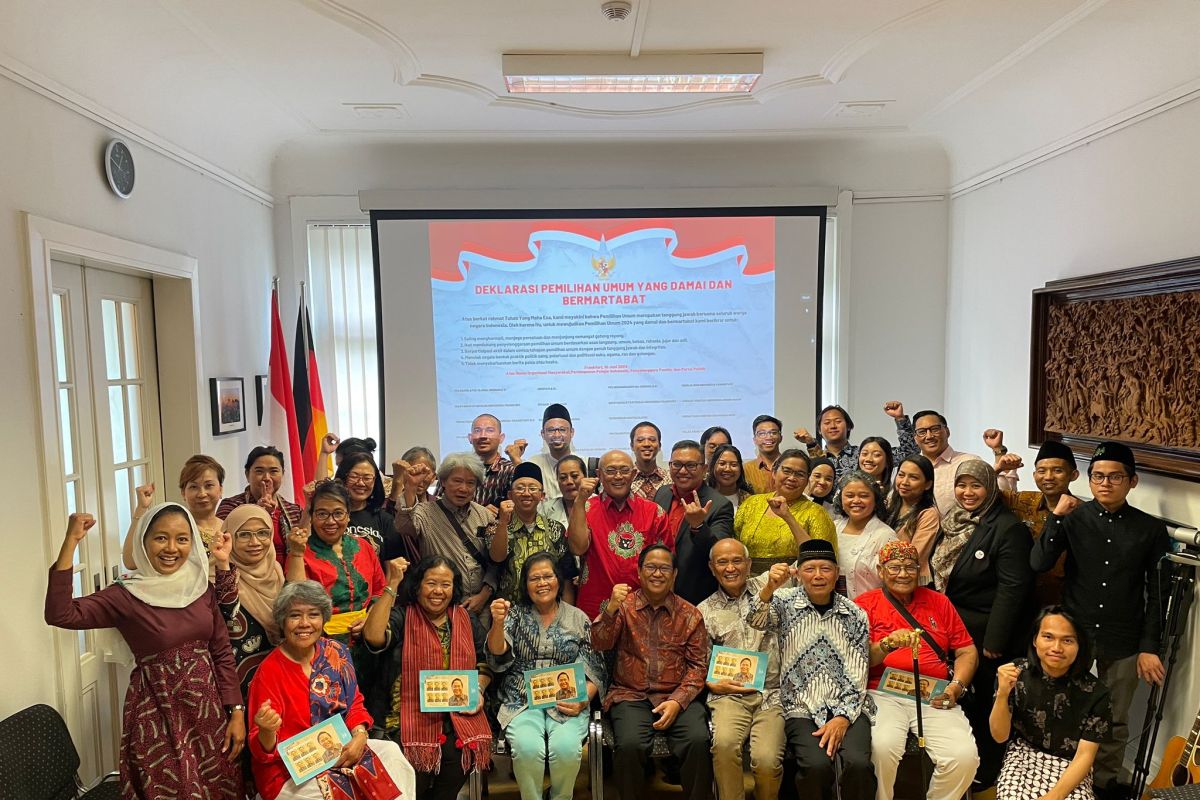 Hadiri deklarasi Pemilu damai, Konjen Frankfurt ajak komponen masyarakat Indonesia bumikan nilai-nilai Pancasila