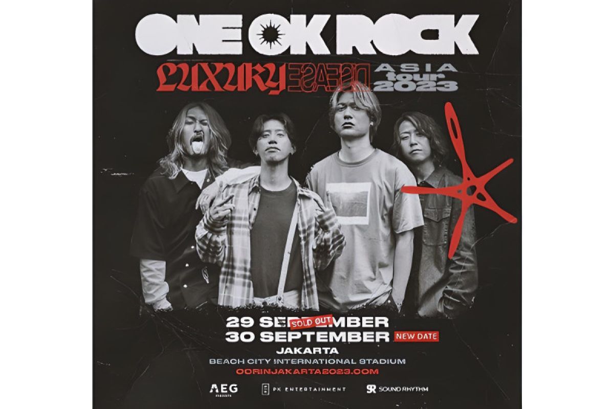 One Ok Rock umumkan konser hari kedua di Indonesia 30 September 2023