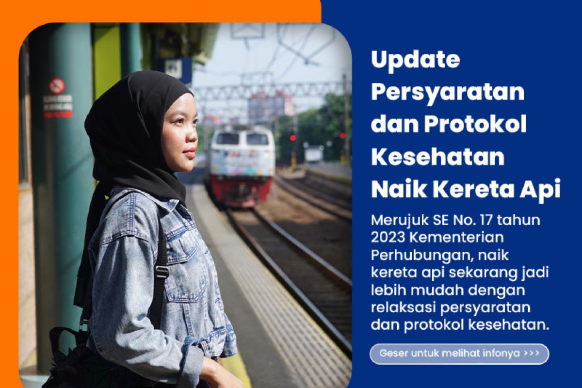 Syarat terbaru naik kereta api mulai 12 Juni 2023