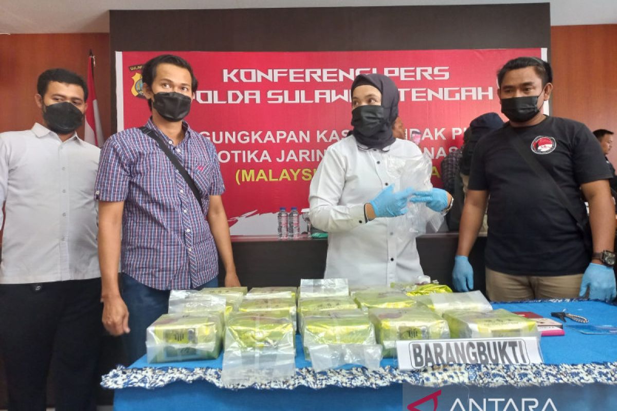 Polda Sulawesi Tengah ungkap sindikat narkoba jaringan Internasional