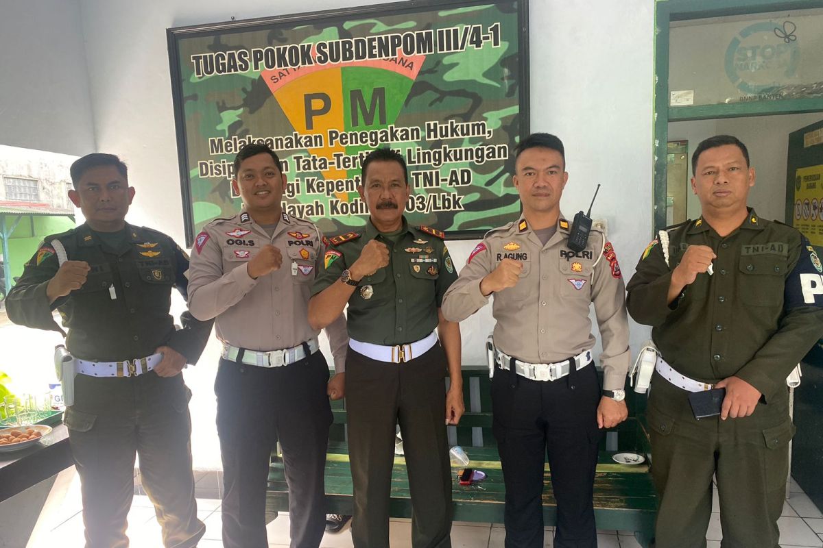 Kolaborasi TNI-Polri Cegah Lakalantas di Lebak