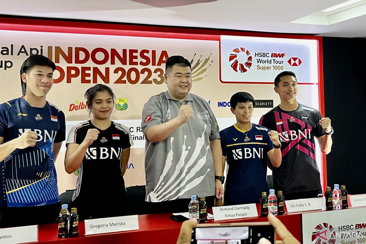 Indonesia Open,  240 pebulu tangkis dunia bersaing rebut gelar