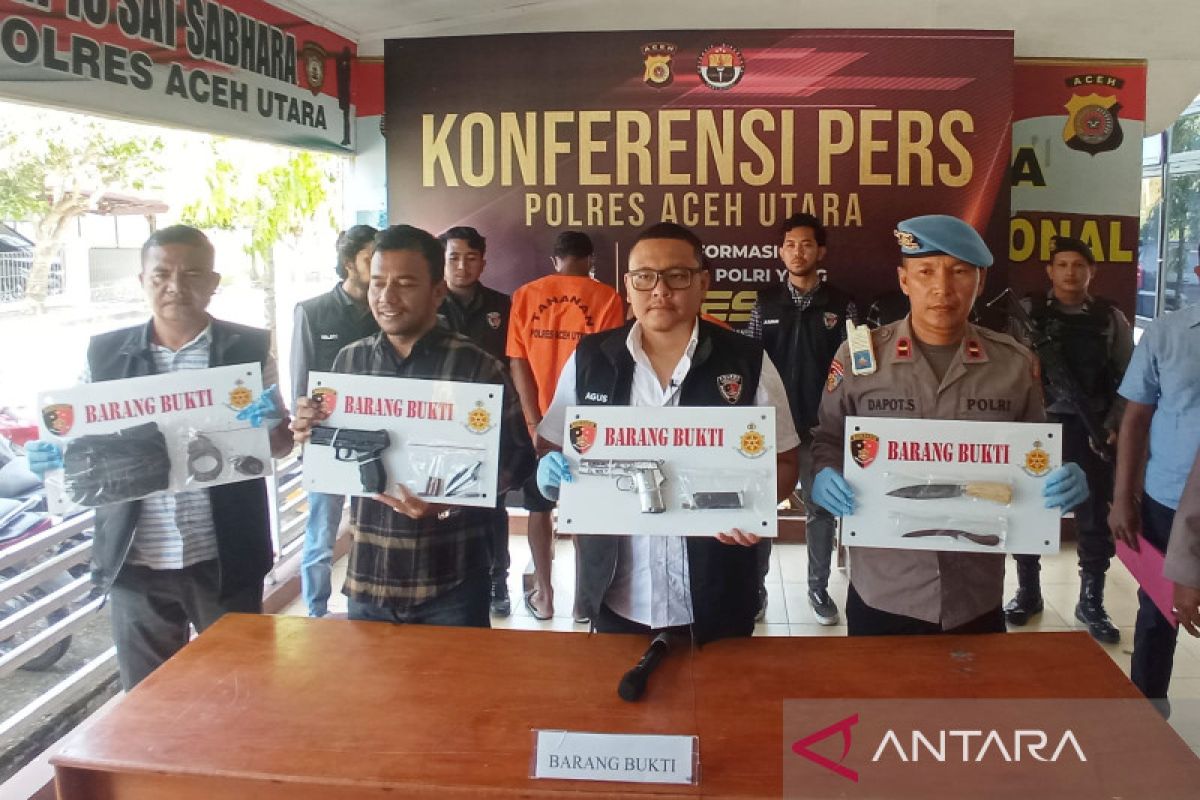 Dua warga Aceh Utara ditangkap polisi atas kepemilikan senjata ilegal
