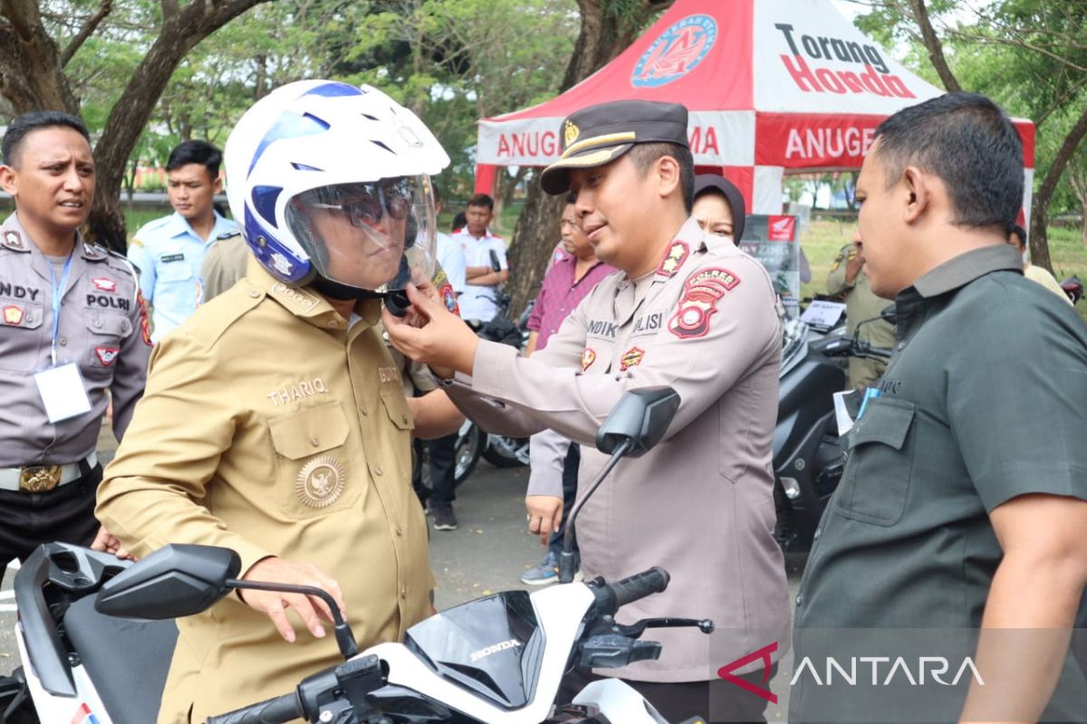 Polres Gorontalo Utara gelar kampenye keselamatan berkendara