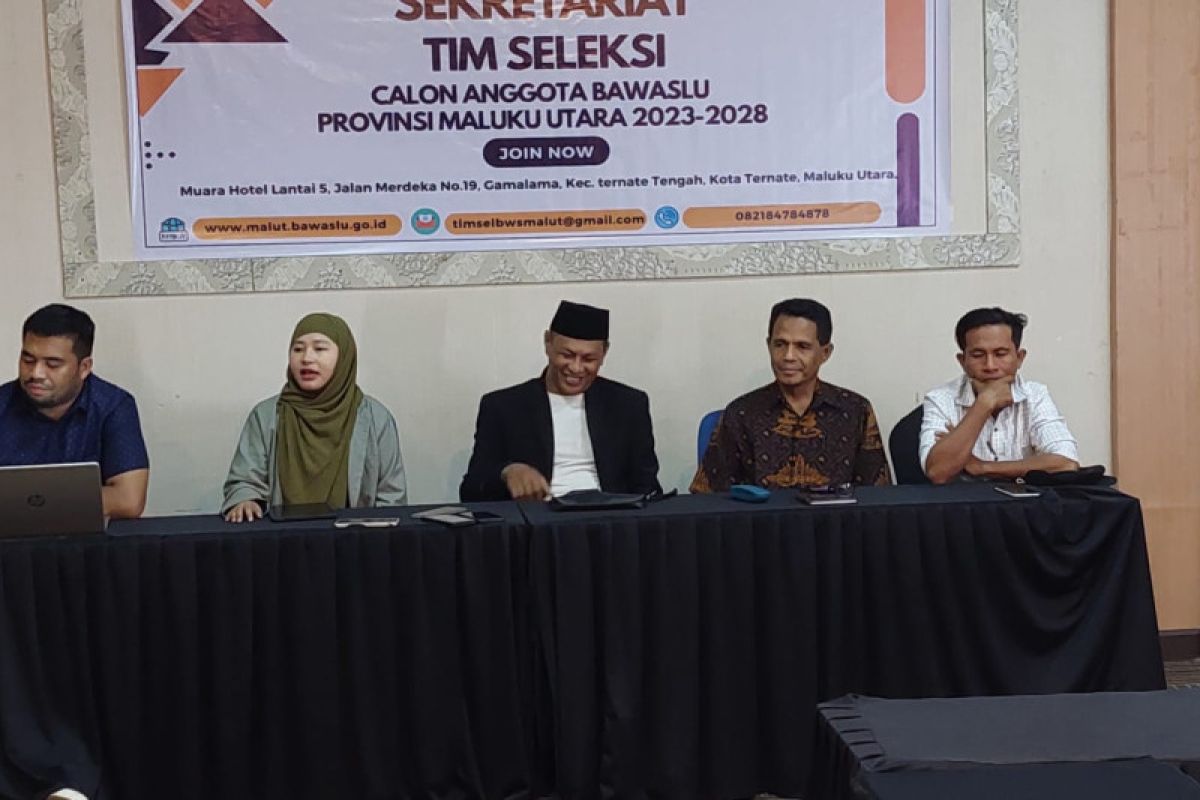 Timsel plenokan empat nama calon anggota Bawaslu Maluku Utara