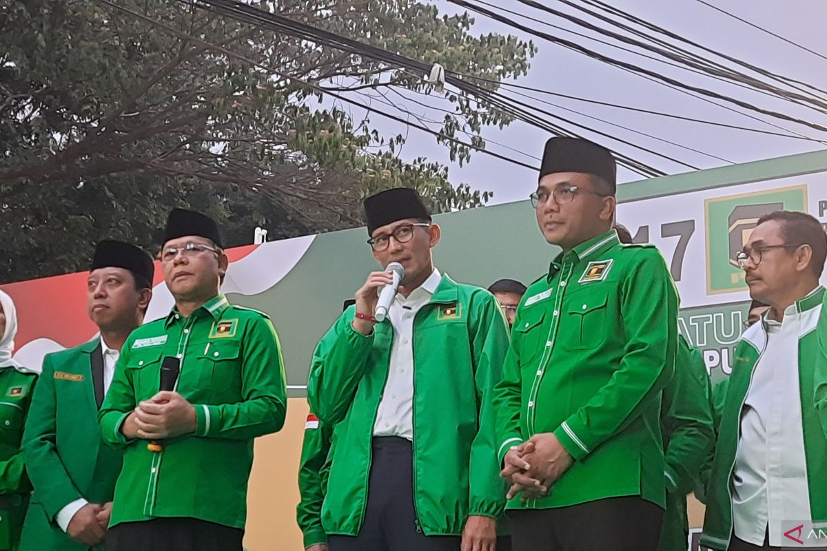 Sandiaga Uno fokus pada isu ekonomi usai gabung PPP