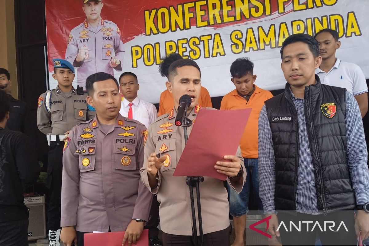 Polresta Samarinda tangkap dua pelaku begal asal Kutai Kartanegara