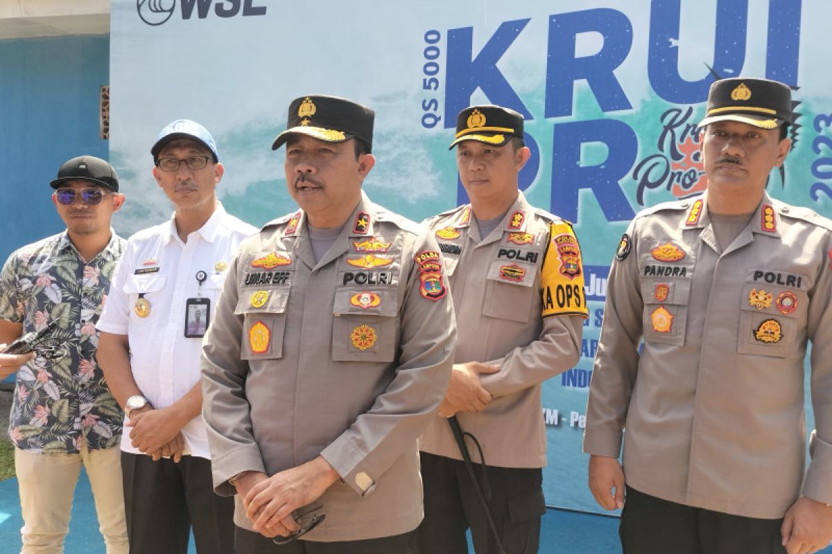 Wakapolda Lampung tinjau lokasi kejuaraan WSL Krui Pro 2023