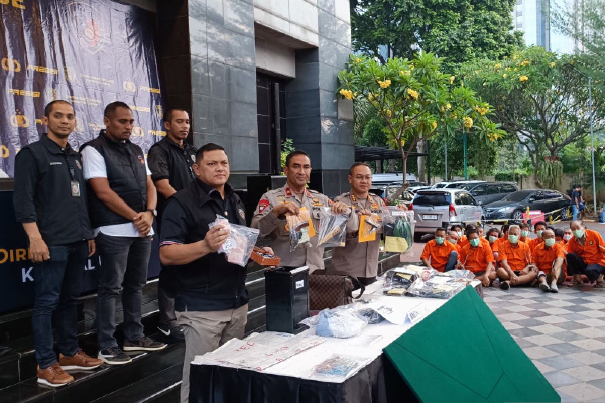 Polda Metro Jaya berhasil tangkap 44 pelaku perjudian di Jakarta Pusat