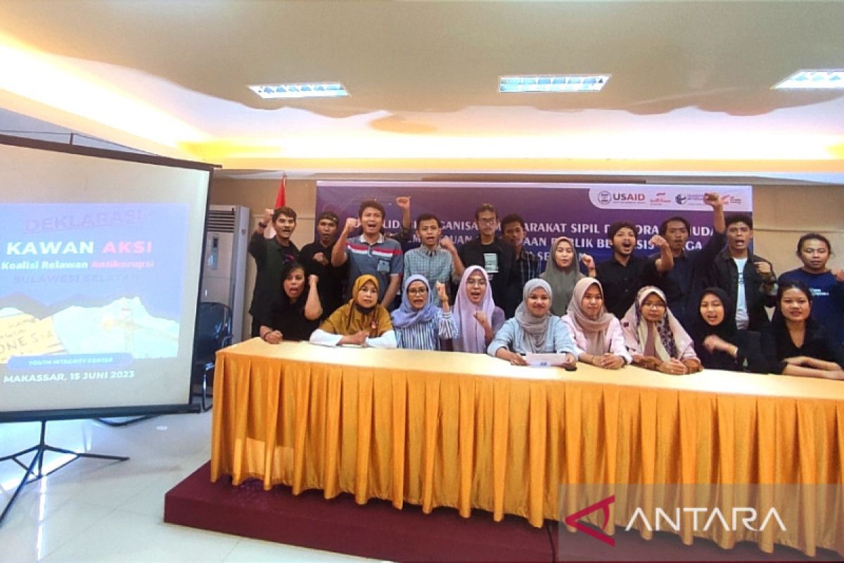 Kaum muda Makassar deklarasikan kawan aksi untuk pantau praktik korupsi