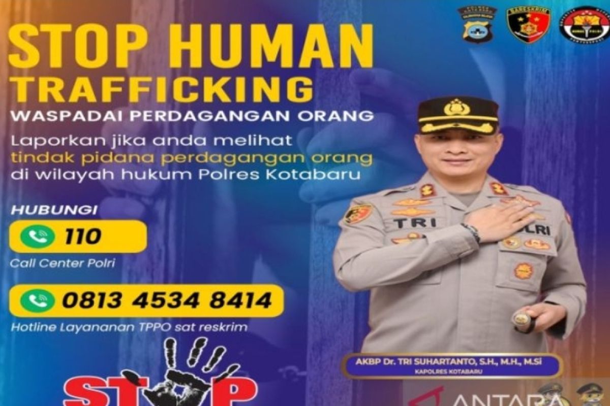 Kotabaru Police Chief urges people to be aware of human trafficking