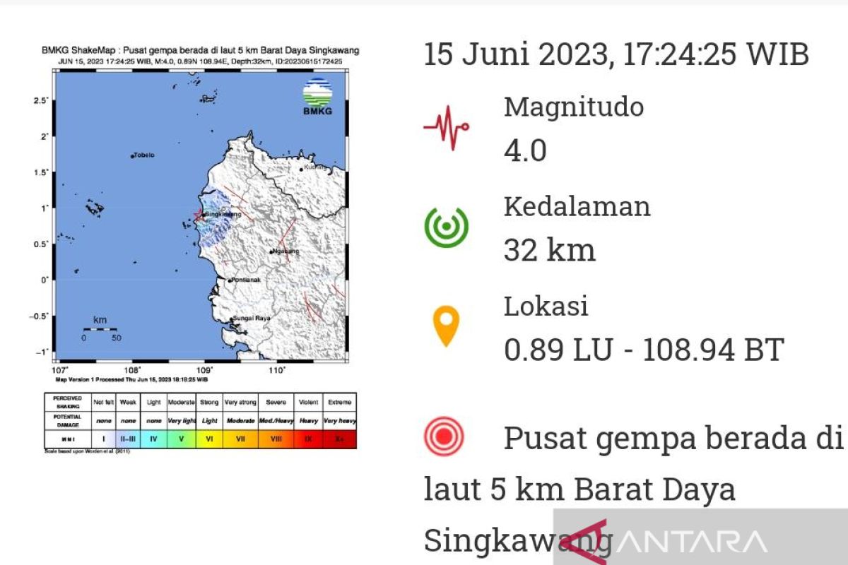 Masyarakat diminta waspada dan tidak panik adanya gempa di Bengkayang