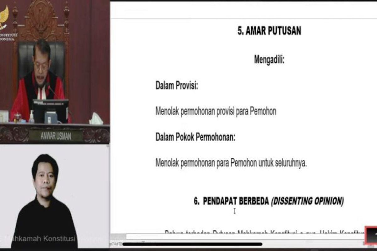 Ini putusan MK terkait sistem pemilu