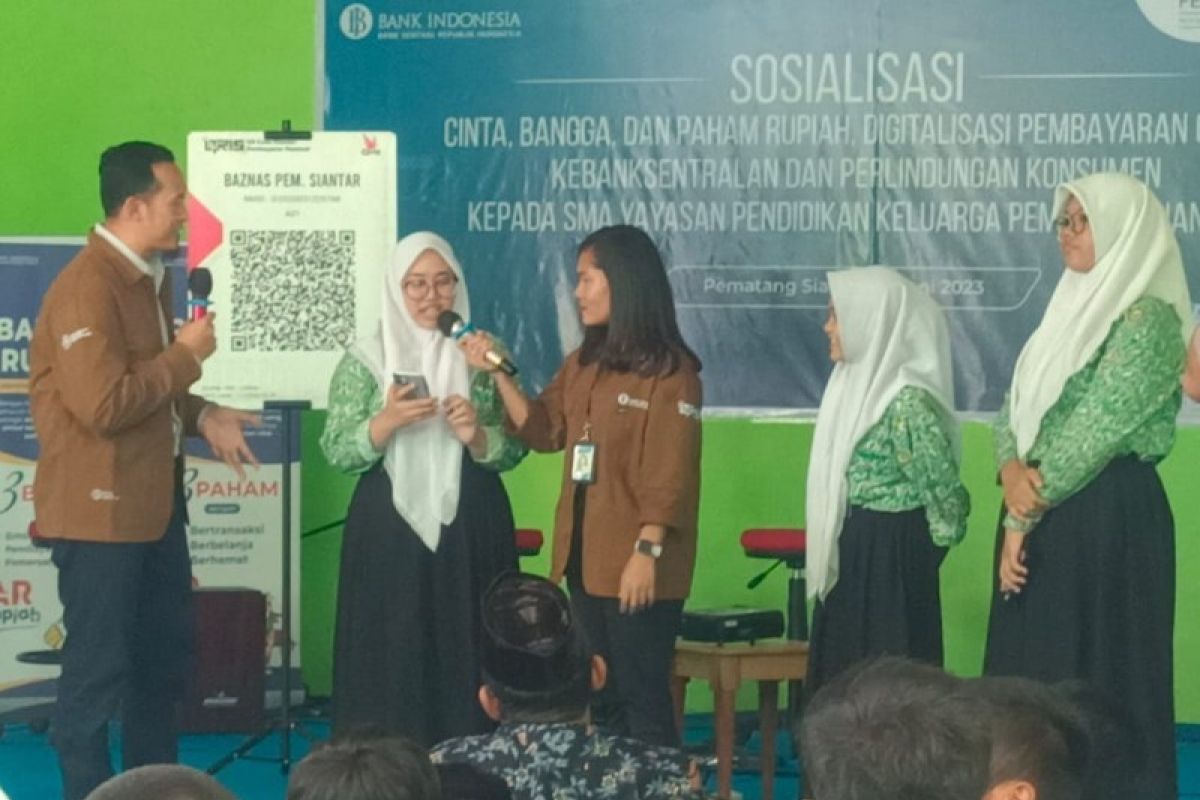 BI Pematang Siantar sosialisasikan QRIS kepada pelajar YPK