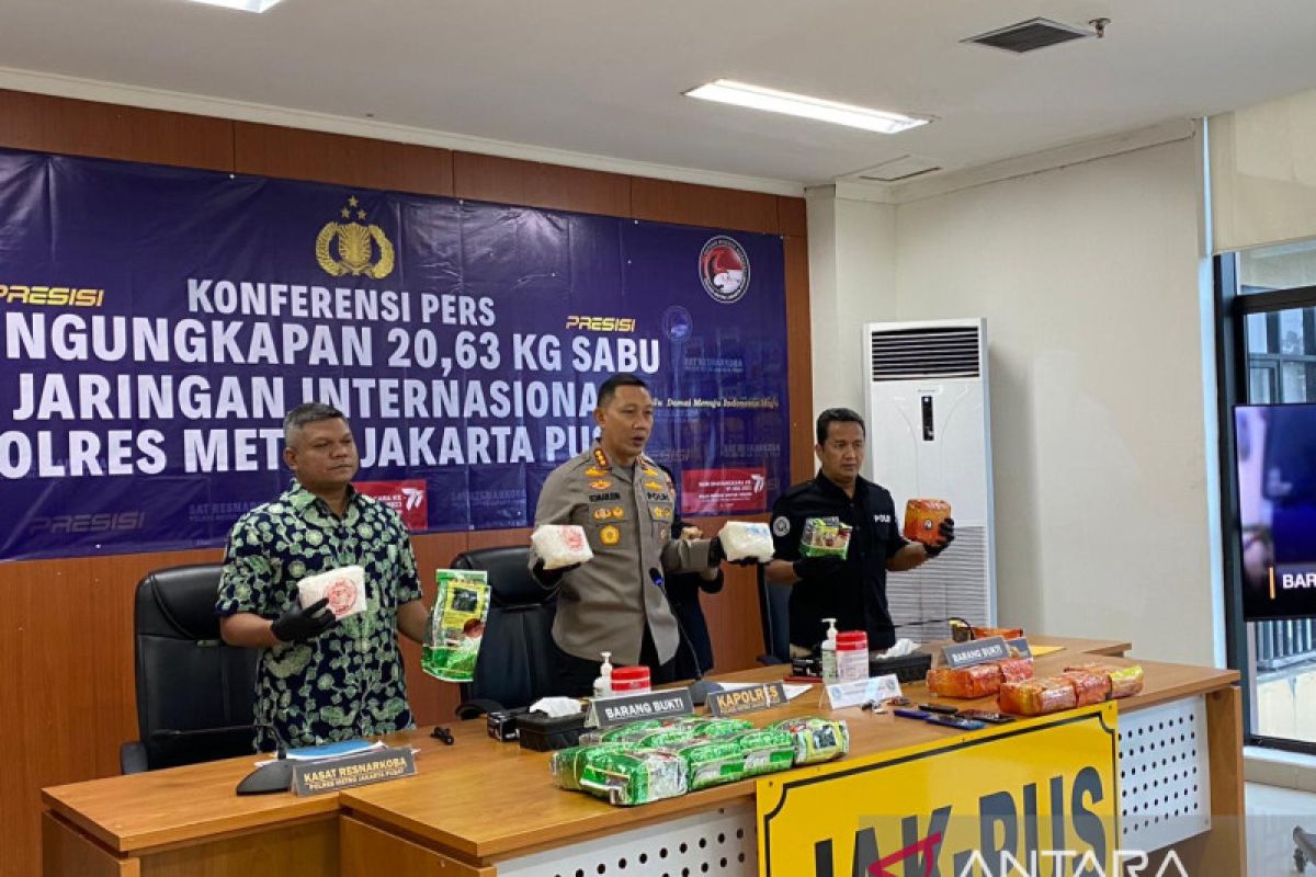 Polisi gagalkan peredaran 20,6 kilogram sabu dari Sumatera
