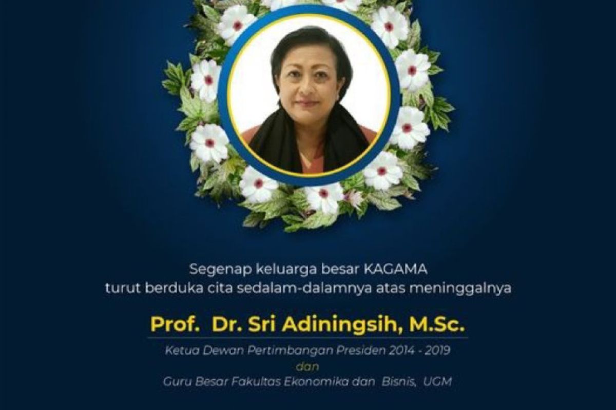 Mantan Ketua Wantimpres Prof. Sri Adiningsih tutup usia