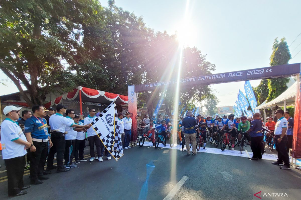 Polres Situbondo gelar balap sepeda rangkaian HUT ke-77 Bhayangkara