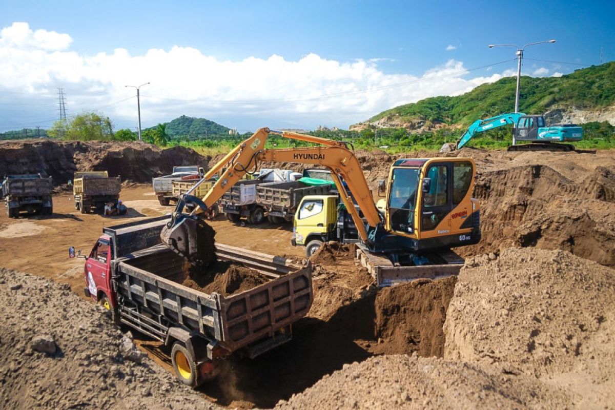 Pembangunan Sirkuit MXGP Lombok memanfaatkan 25.000 ton limbah batu bara
