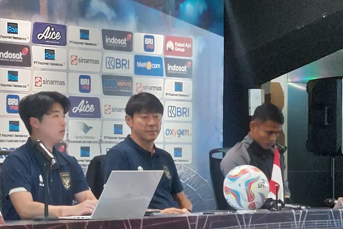 Shin Tae Yong konfirmasi Indonesia siap turunkan pemain andalan lawan Argentina